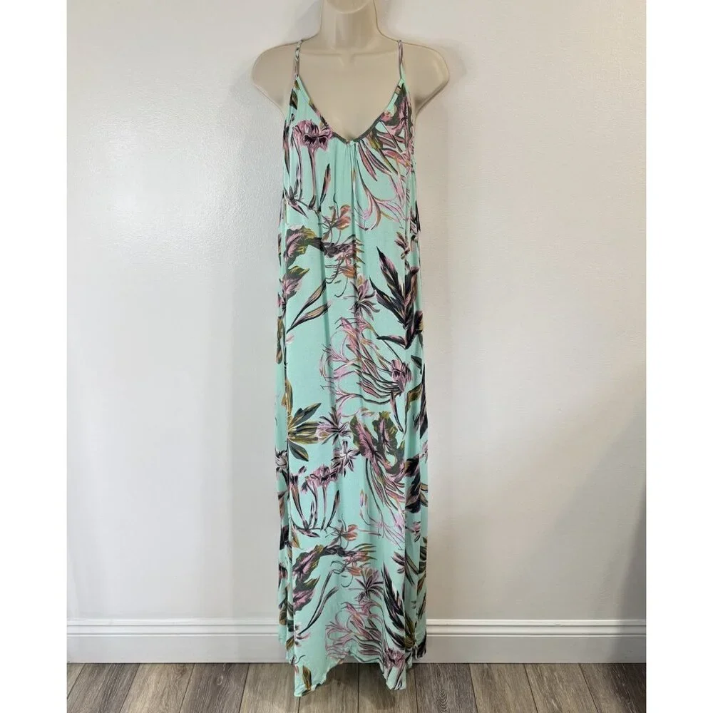O'Neill Tropical Maxi Dress - Aqua and Lavender - Picture 3 of 12